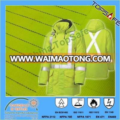 EN11611 EN11612 EN1149 flame retardant Modacrylic Cotton Fabric for police jacket