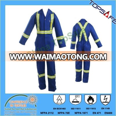 EN11611 EN11612 NFPA 70E flame retardant pro-splash modacrylic cotton protective fabric